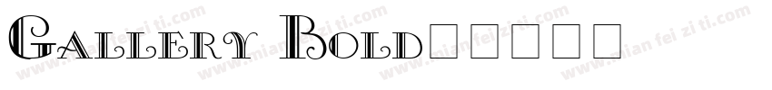 Gallery Bold字体转换